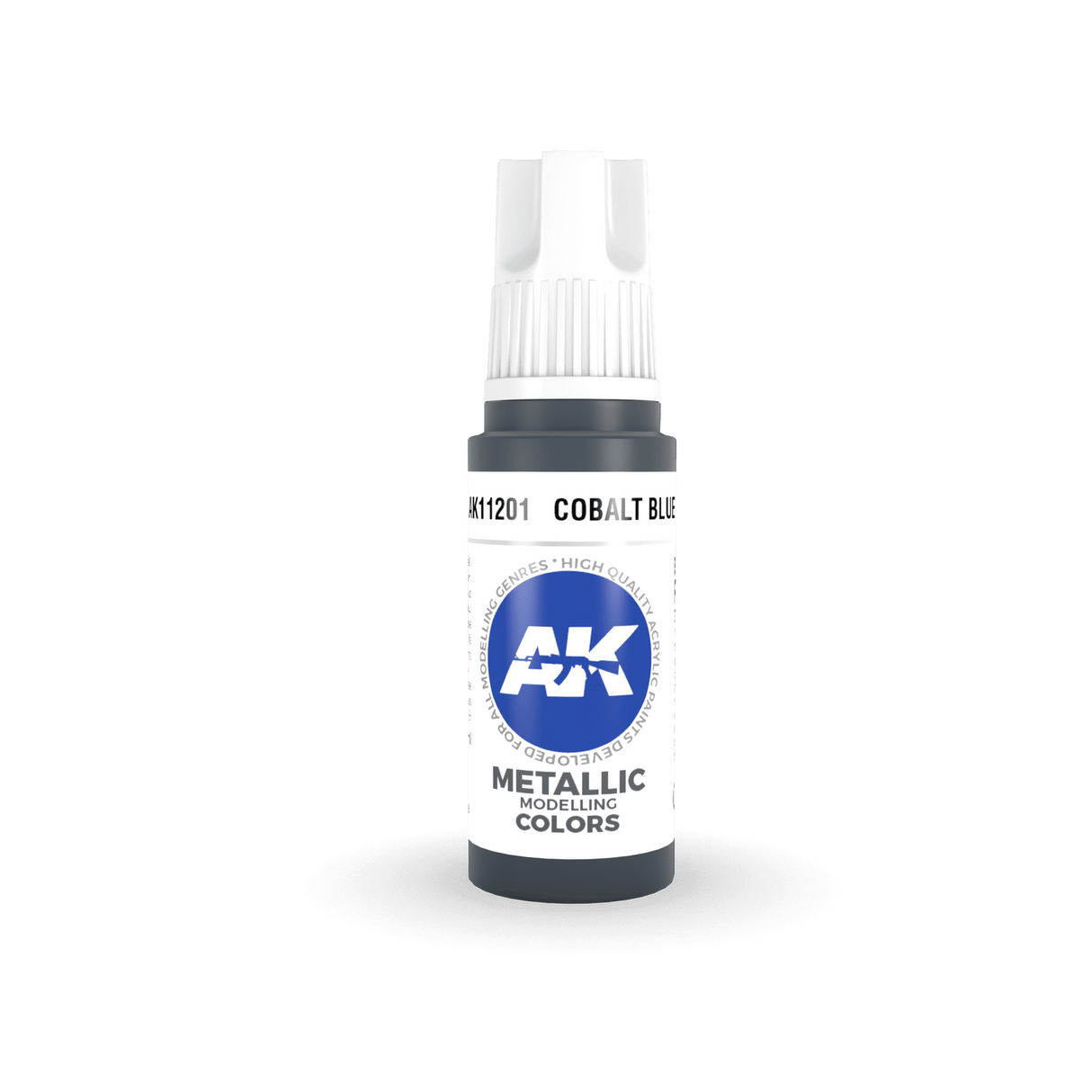 AK Interactive Cobalt Blue Metallic Acrylic Paint 17ml 3rd Generation [AK11201]