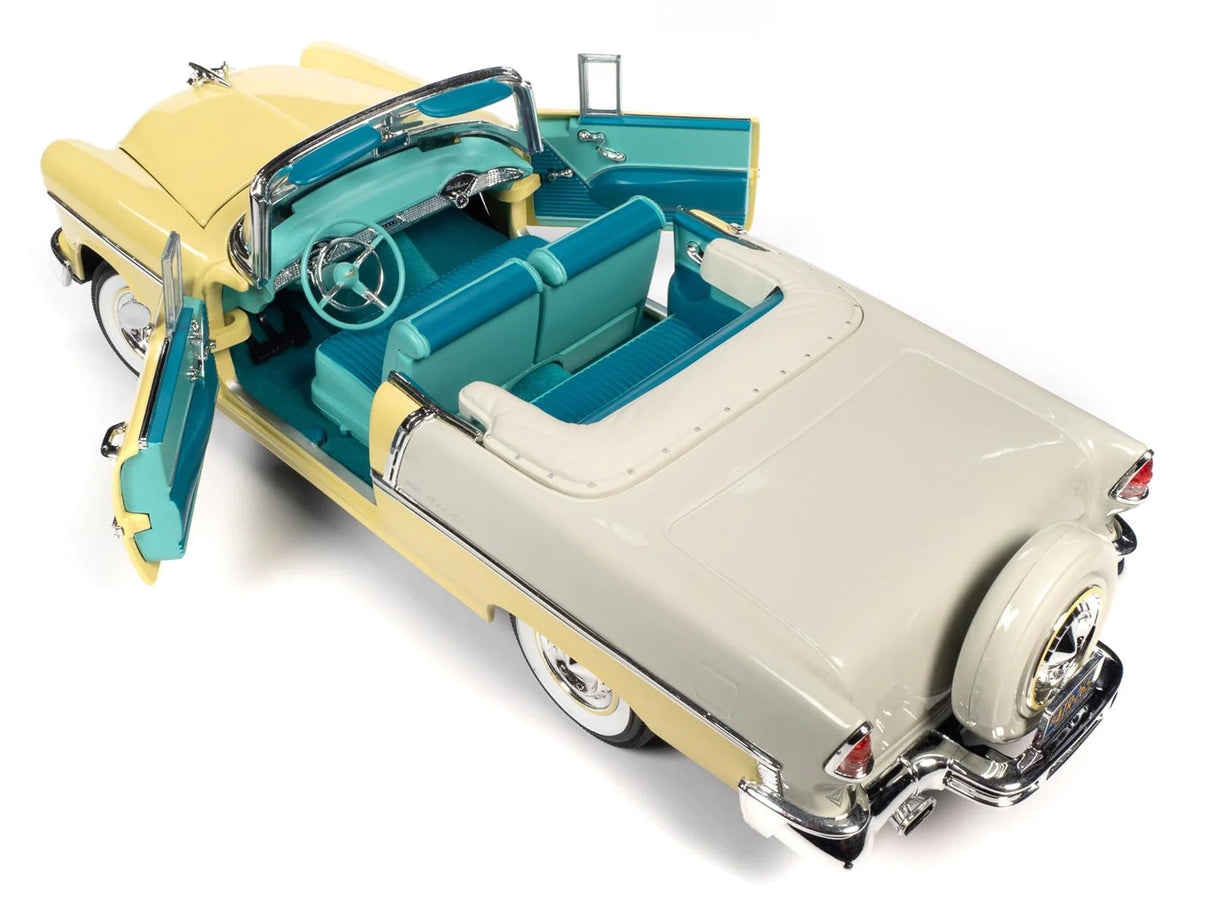 Autoworld 1/18 1955 Chevy Belair Convertible Diecast Model - Hobbytech Toys