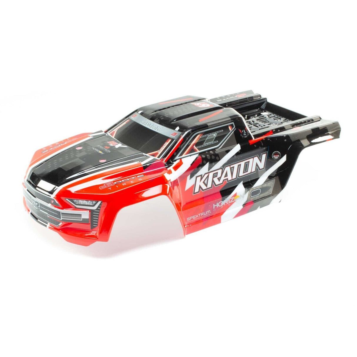 Arrma Kraton 6S BLX Painted Decaled Trimmed Body (Red), AR406156