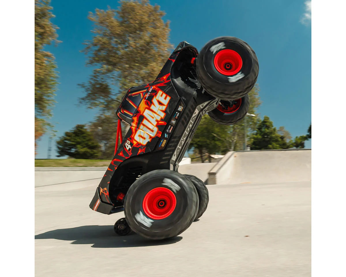 Arrma Quake 4S BLX 1/8 4X4 Monster Truck RTR - Black/Red