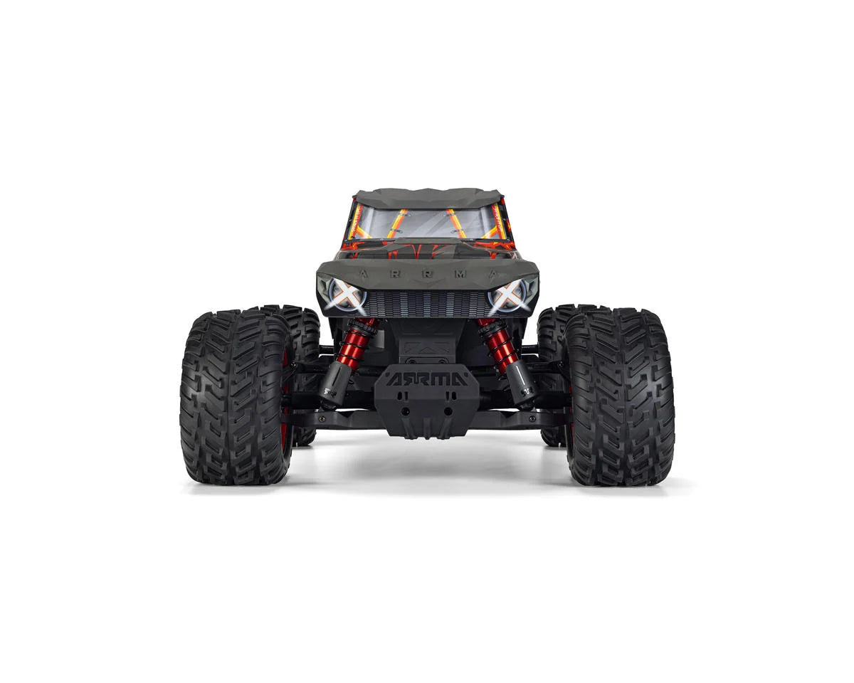 Arrma Quake 4S BLX 1/8 4X4 Monster Truck RTR - Black/Red