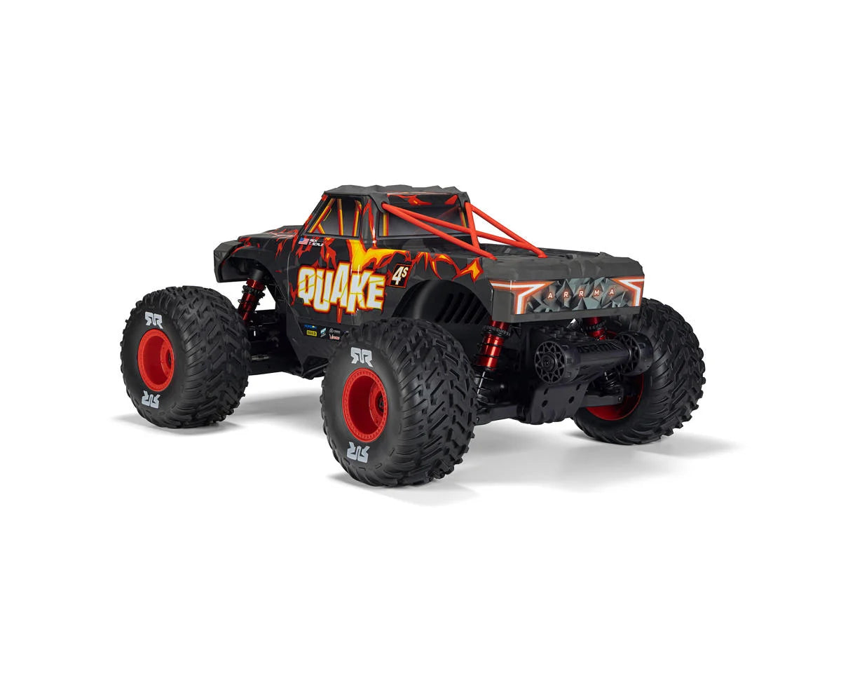 Arrma Quake 4S BLX 1/8 4X4 Monster Truck RTR - Black/Red