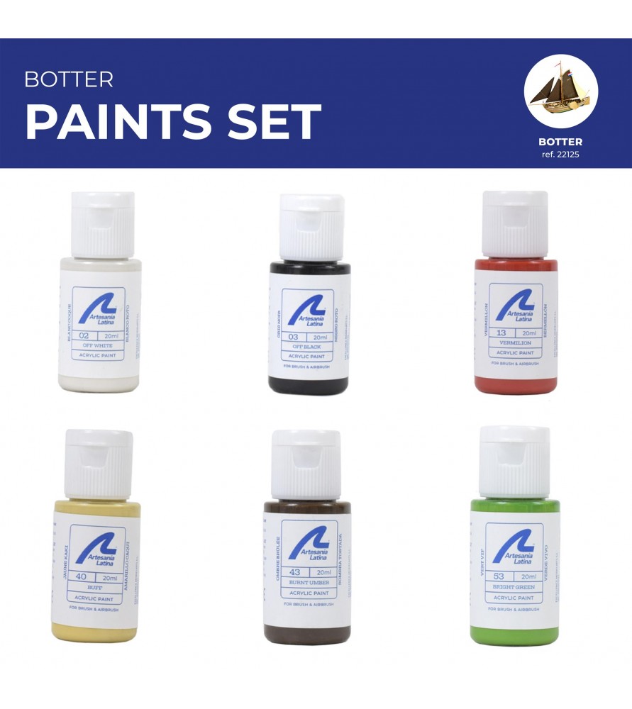 Artesania Paint Set for Model #22125 Botter