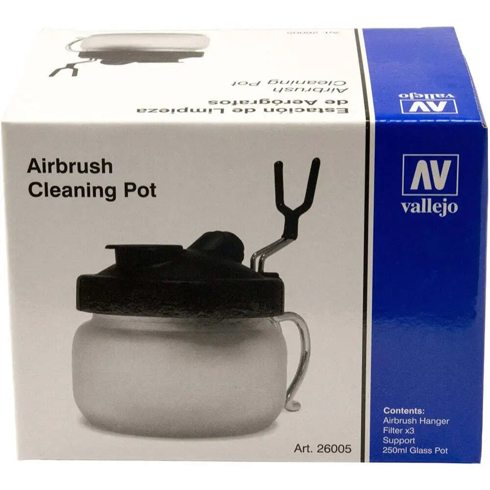Vallejo 26005 Cleaning Pot with Airbrush Holder - Hobbytech Toys