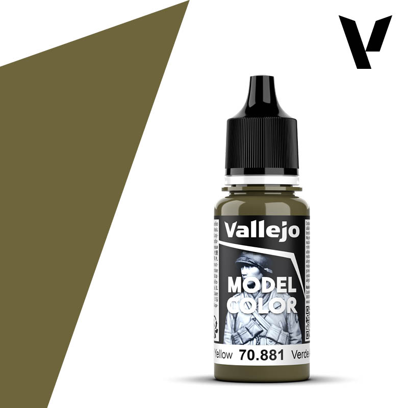 Vallejo Model Color: #121 - Green Yellow - 18 ml Matt Acrylic Paint