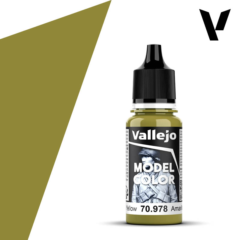 Vallejo Model Color: #120 - Dark Yellow - 18 ml Matt Acrylic Paint