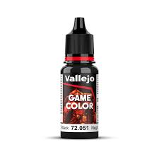 Vallejo Game Color Black 18ml Acrylic Paint - Hobbytech Toys