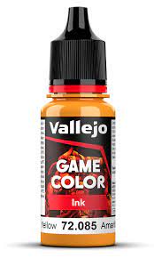 Vallejo Game Color Ink Yellow 18ml Acrylic Paint - Hobbytech Toys