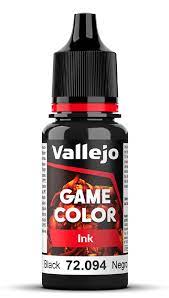 Vallejo Game Color Ink Black 18ml Acrylic Paint - Hobbytech Toys