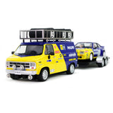 Avant Slot GMC Service Van with Trailer + Opel Manta Team Spain Philips Slot Car [RSV2401]**