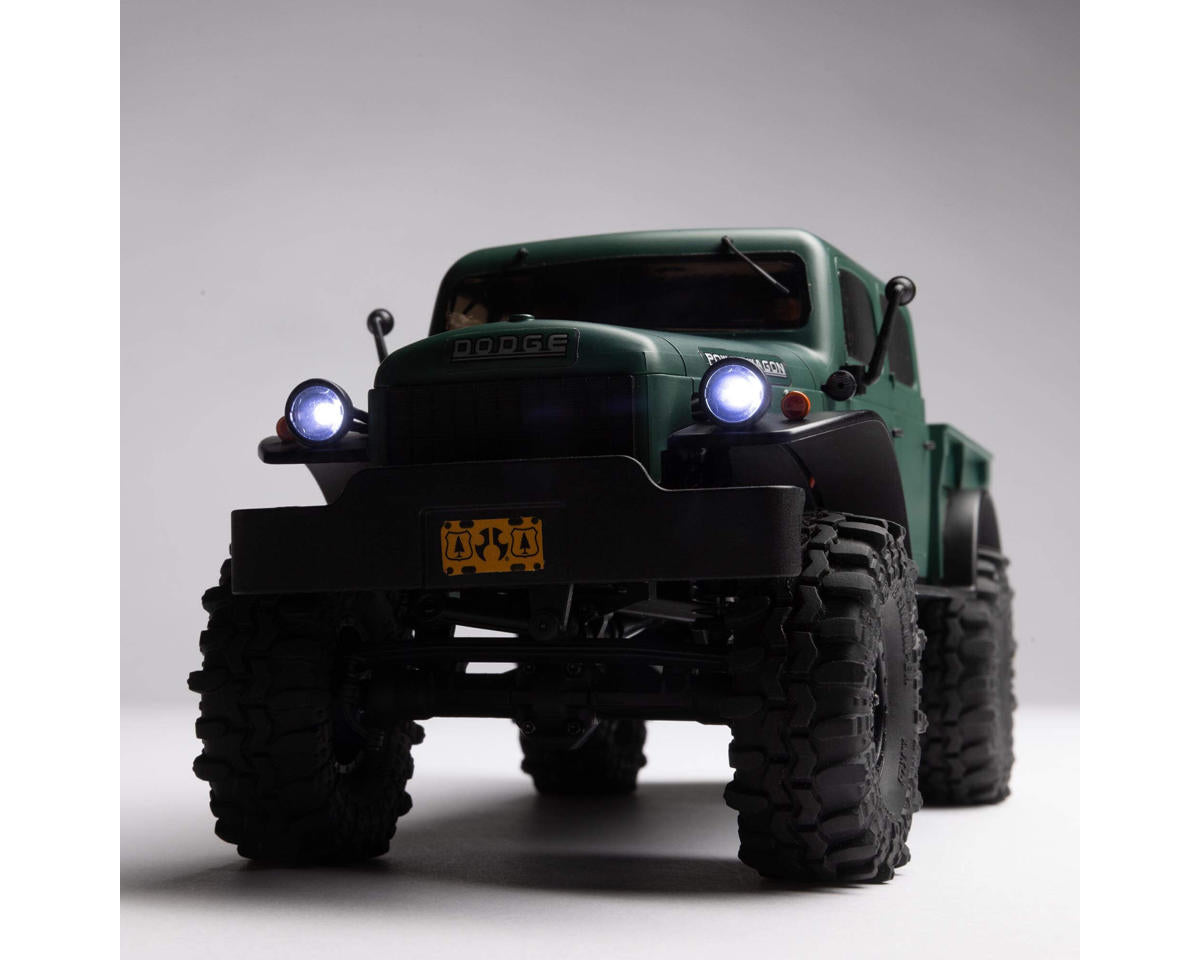 Axial AXI00007T2 SCX24 40's 4 Door Dodge Power Wagon Rock Crawler RTR Green - Hobbytech Toys