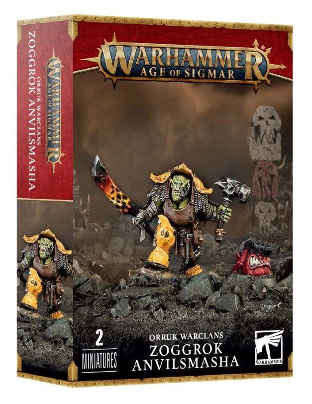 Warhammer Age of Sigmar: Orruk Warclans, Zoggrok Anvilsmasha - Hobbytech Toys
