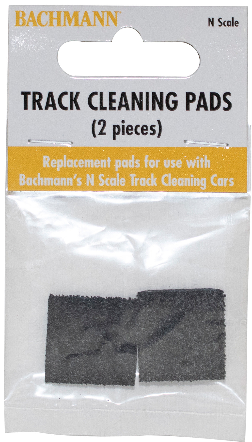 Bachmann 16999 N Scale Track Cleaning Pads (2pcs)