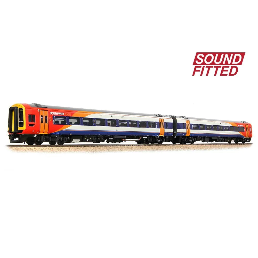 Bachmann Branchline 31-495SF OO Scale Class 158 2-Car DMU 158884 South West Trains - DCC & Sound Fitted - Hobbytech Toys