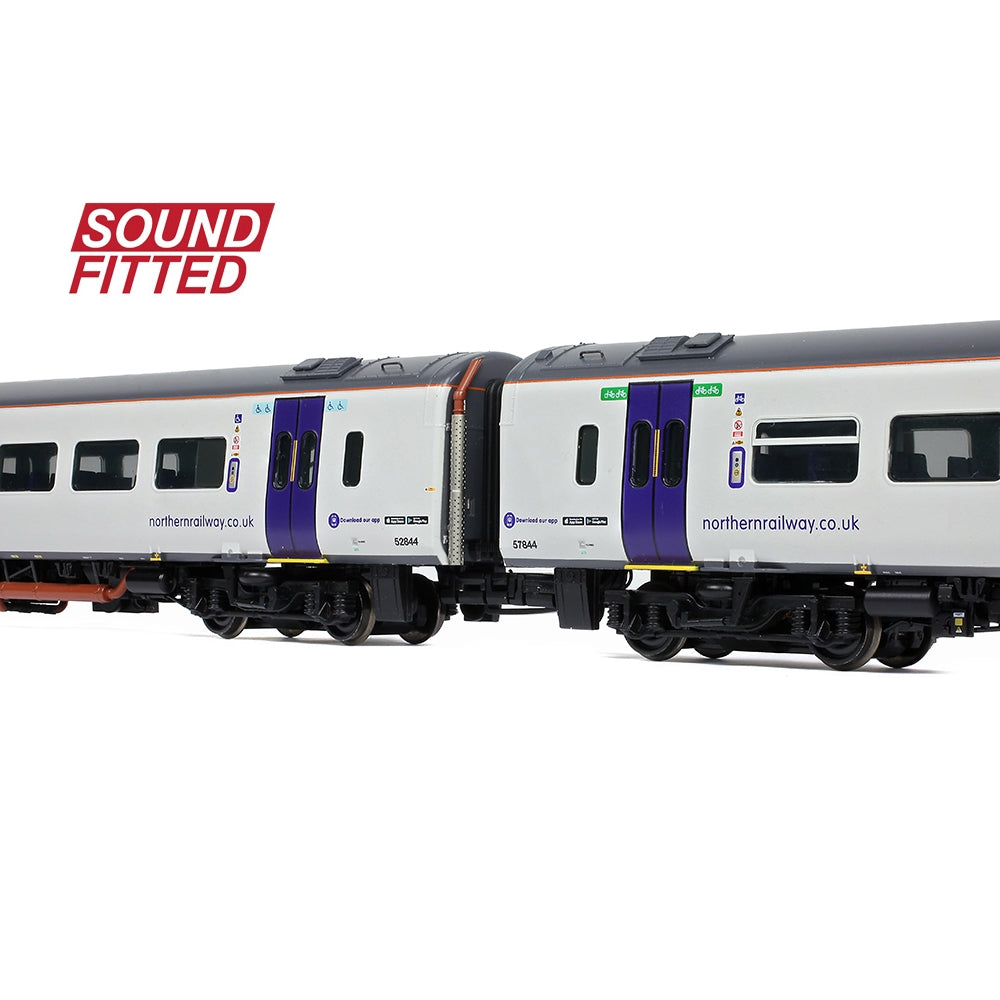 Bachmann Branchline 31-499SF OO Scale Class 158 2-Car DMU 158844 Northern - DCC & Sound Fitted - Hobbytech Toys