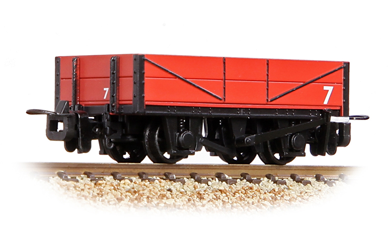 Bachmann Branchline 393-151 OO-9 Scale RNAD Rebuilt Open Wagon Welsh Highland Railway Red - Hobbytech Toys