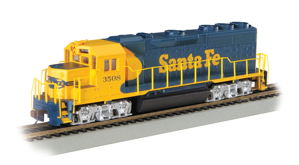 Bachmann 60304 HO Scale GP40 - Santa Fe #3508 (Blue & Yellow)