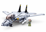 Sluban 0755 F-14 Fighter Jet - 404pc Kit - Hobbytech Toys