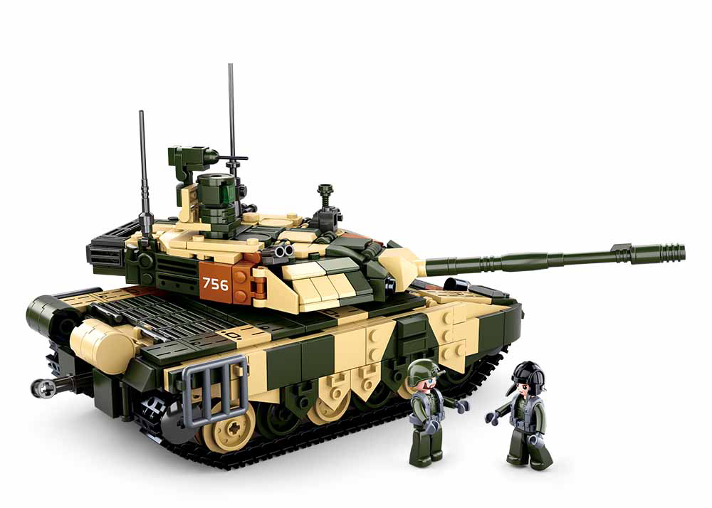 Sluban 0756 T90MS Battle Tank - 758pc Kit - Hobbytech Toys