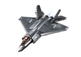 Sluban 1186 J35 Stealth Aircraft - Metal Coating - 838pc Kit - Hobbytech Toys