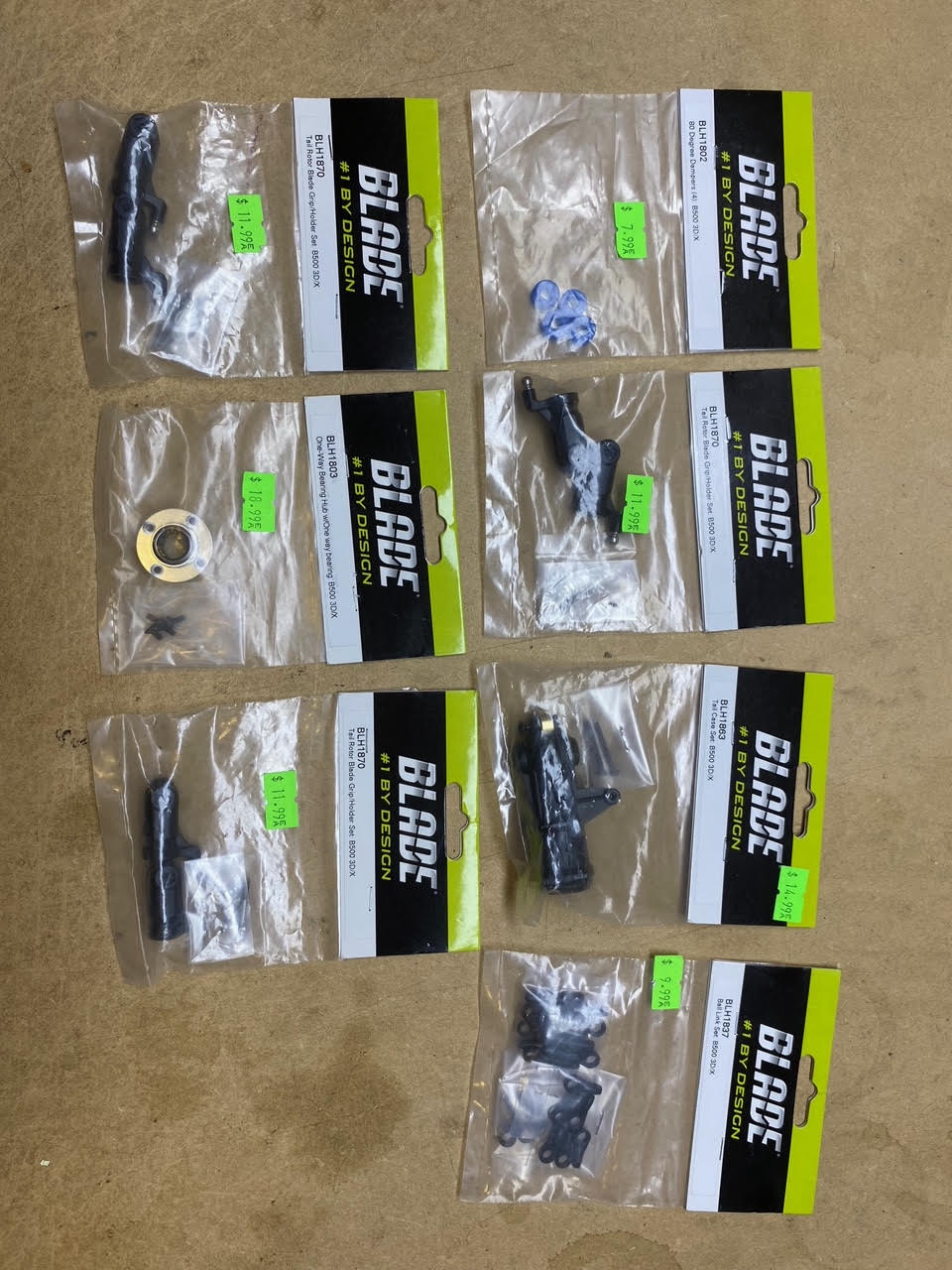 Blade 500 3D/X Helicopter Bundle Spares** - Hobbytech Toys