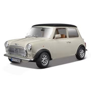 Bburago 1/18 1969 Mini Cooper Beige with Black Roof Diecast Model