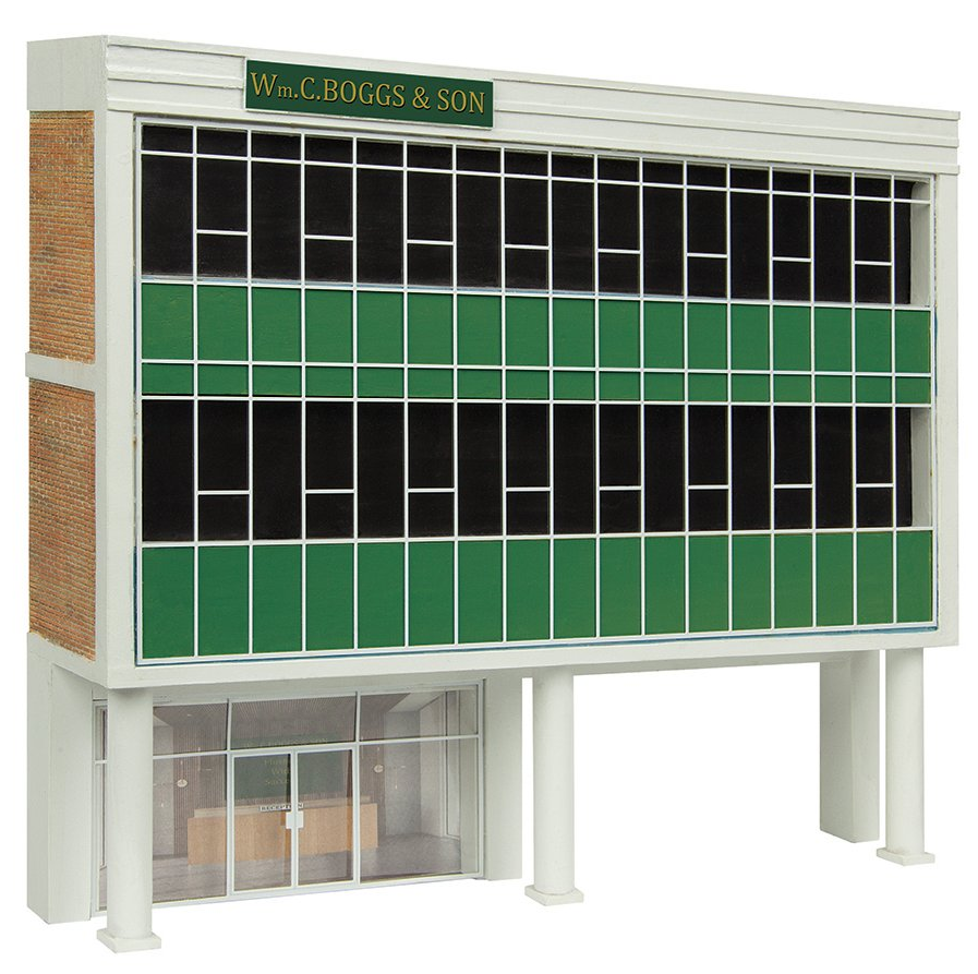 Bachmann Scenecraft 44-0212G OO Scale Low Relief Raised Office Green - Hobbytech Toys