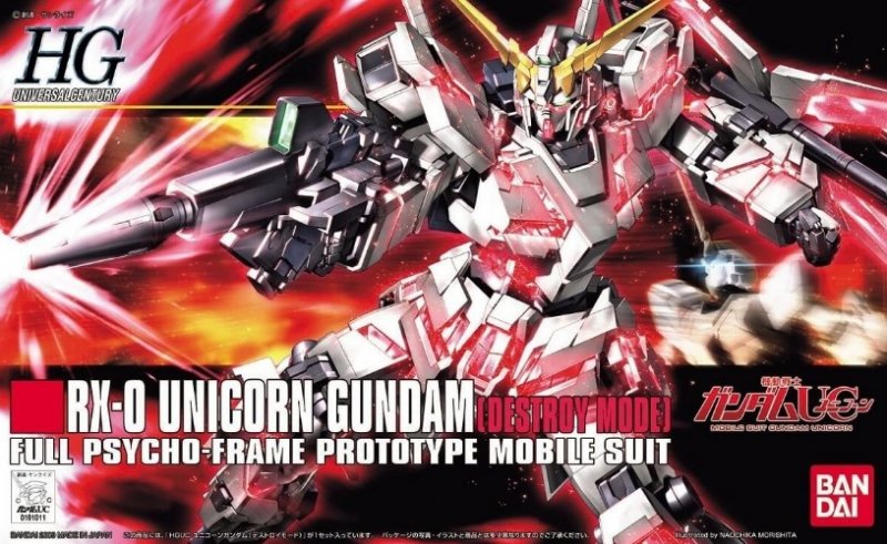Bandai 5057399 1/144 HGUC RX-0 Unicorn Gundam Destroy Mode - Hobbytech Toys