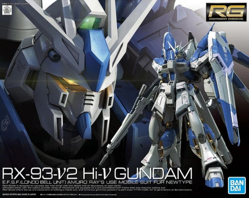 Bandai 5061915 1/144 RG RX-93-V2 Hi-NU Gundam - Hobbytech Toys