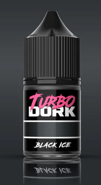 Turbo Dork Black ICE Metallic Acrylic Paint 22ml Bottle - Hobbytech Toys