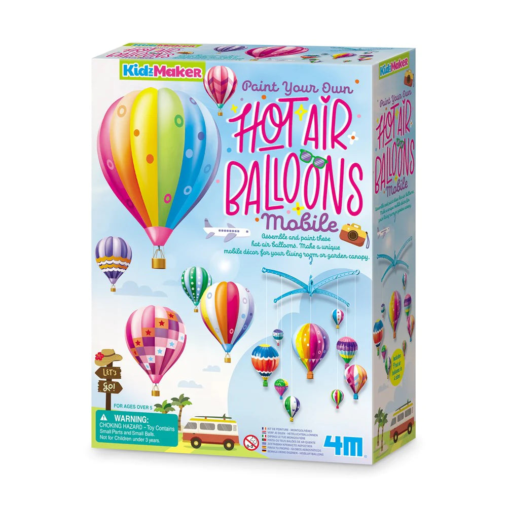 4M KidzMaker Hot Air Balloons Mobile - Hobbytech Toys