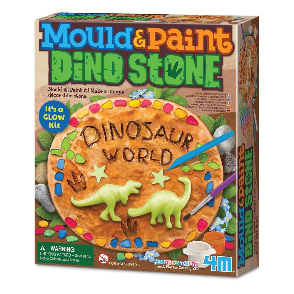 4M KidzMaker Mould & Paint Dino Stone - Hobbytech Toys