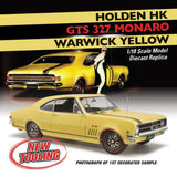 Classic Carlectables 18803 1/18 Holden HK Monaro GTS 327 Warwick Yellow Diecast Model - Hobbytech Toys