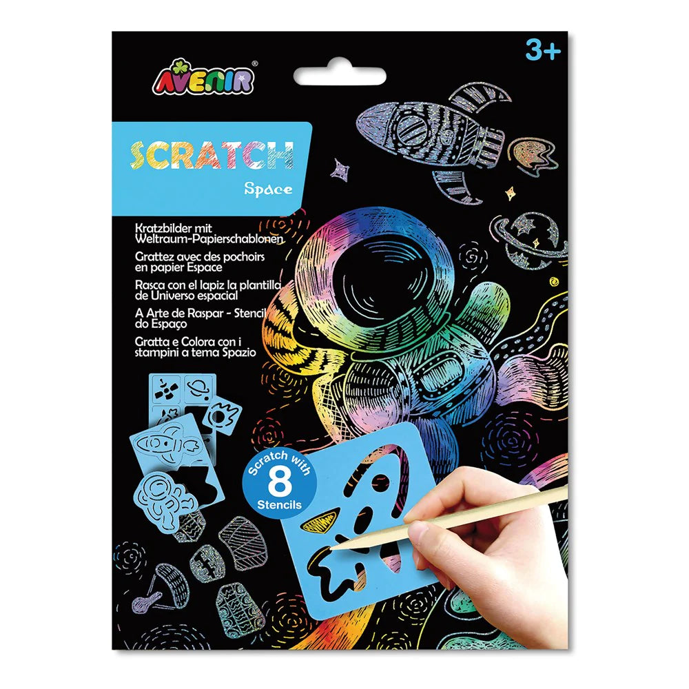 Avenir - Scratch & Stencil - Space - Hobbytech Toys