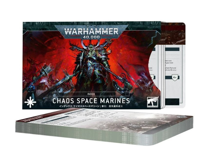 GW 72-43 INDEX CARDS: CHAOS SPACE MARINES (ENG) - Hobbytech Toys
