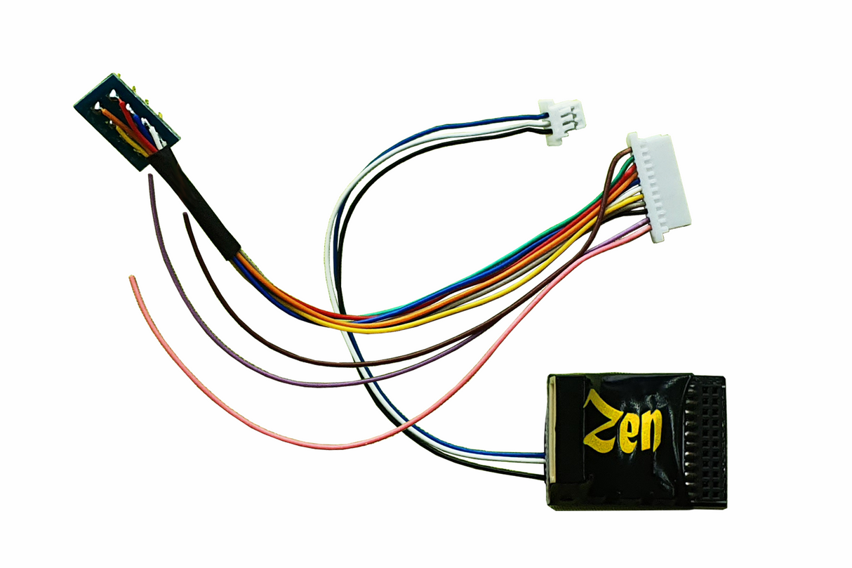 DCC Concepts DCD-ZN218.4.2 Zen Black Decoder 21Pin MTC & 8Pin - 4 Powered & 2 Logic Functions - Hobbytech Toys