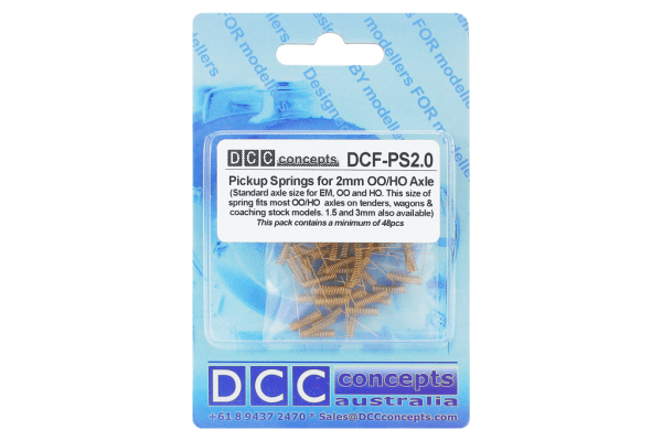 DCC Concepts DCF-PS2.0 Pickup Springs 2.0mm Axles (48 Pack) - Hobbytech Toys