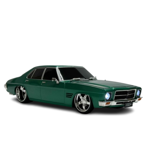 DDA 1/24 Turquoise Custom Holden HQ Spectra Rides Light Up - Prebuilt Plastic Model