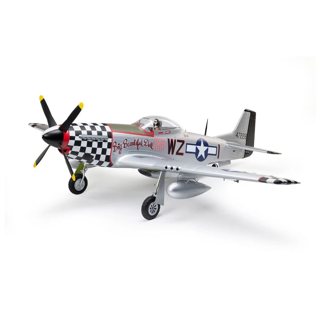 E-Flite P-51D Mustang Big Beautiful Doll 1.5m, BNF Basic [EFL-3359]