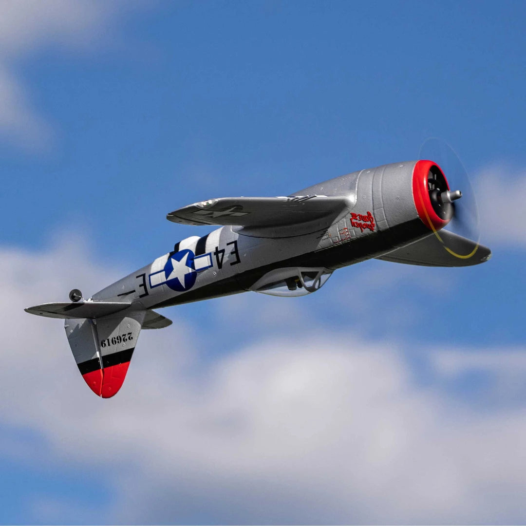 E-Flite Micro P-47 Thunderbolt 625mm BNF Basic with AS3X and SAFE Select [EFL07050]
