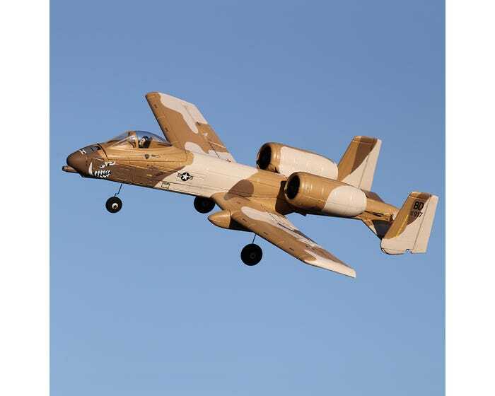 E-Flite UMX A-10 Thunderbolt II Twin 30mm EDF Jet, BNF Basic, EFLU6550 - Hobbytech Toys