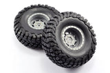 Fastrax 1/10 Granite 2.2 Crawler Tyres On Grey Rims (2pcs) - Hobbytech Toys