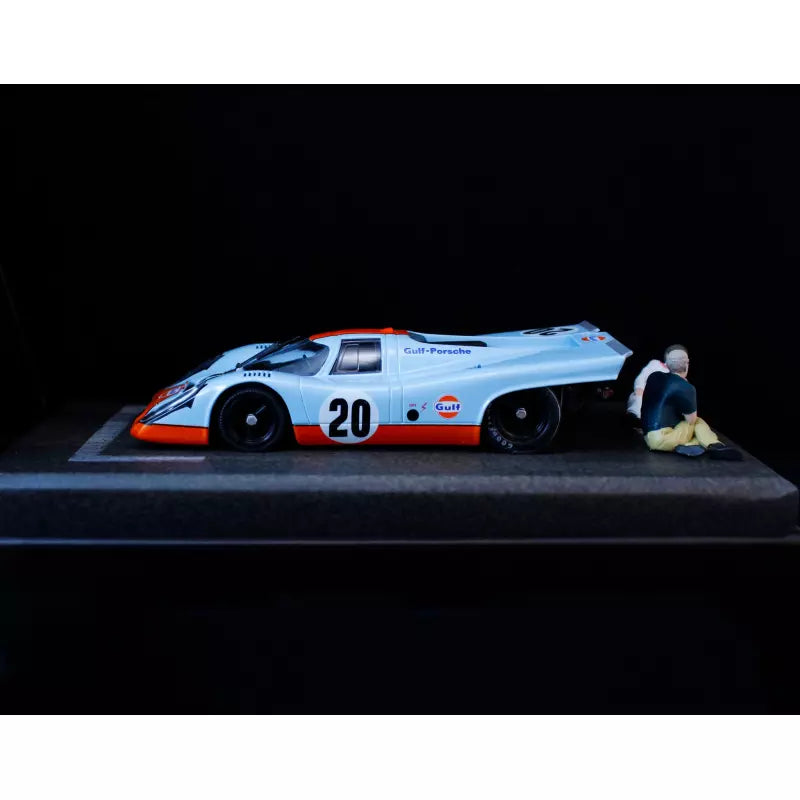 FLY Slot E2063 1/32 Porsche 917K No.20 Making of Le Mans Slot Car + 2 Figures