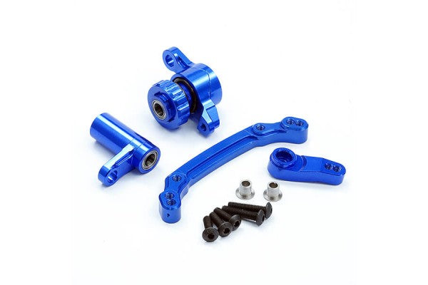 Fastrax Associated MT10 Blue Aluminium Ball Raced Steering Assembly - Hobbytech Toys