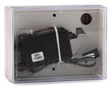 Low-profile Futaba HPS-CT701 high-voltage brushless servo for RC applications, enclosed in a clear protective case.