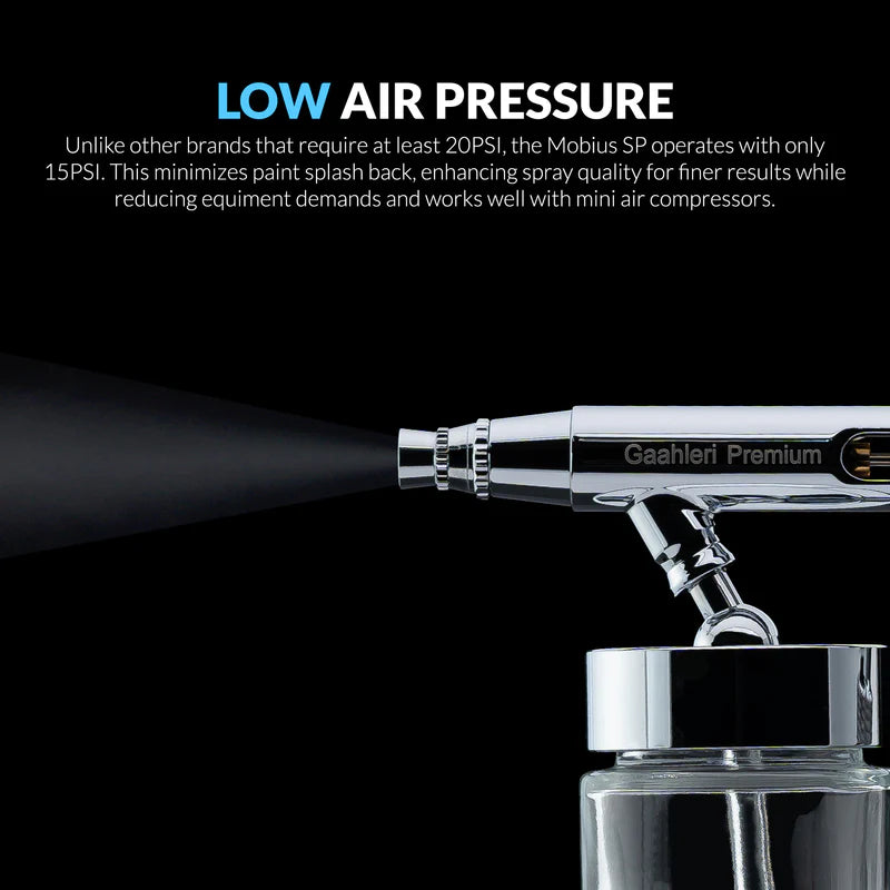 Gaahleri Premium Series Mobius SP Suction Feed Airbrush (0.3 & 0.5mm)