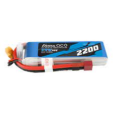 Gens Ace 2S 2200mAh 7.4V 45C Soft Case LiPo Battery with Deans connector for RC models.