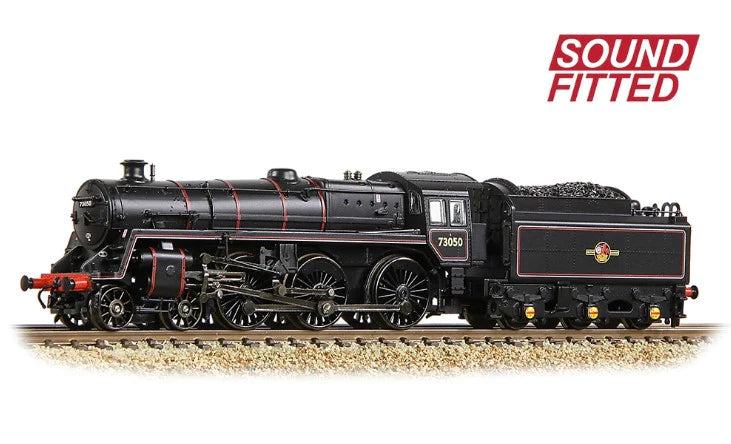 Graham Farish 372-729SF N Scale BR Standard 5MT with BR1 Tender 73050 BR Lined Black - DCC/Sound - Hobbytech Toys
