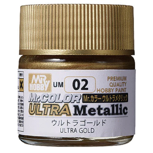 Mr Hobby UM02 Mr Color Ultra Metallic Gold 10ml - Hobbytech Toys