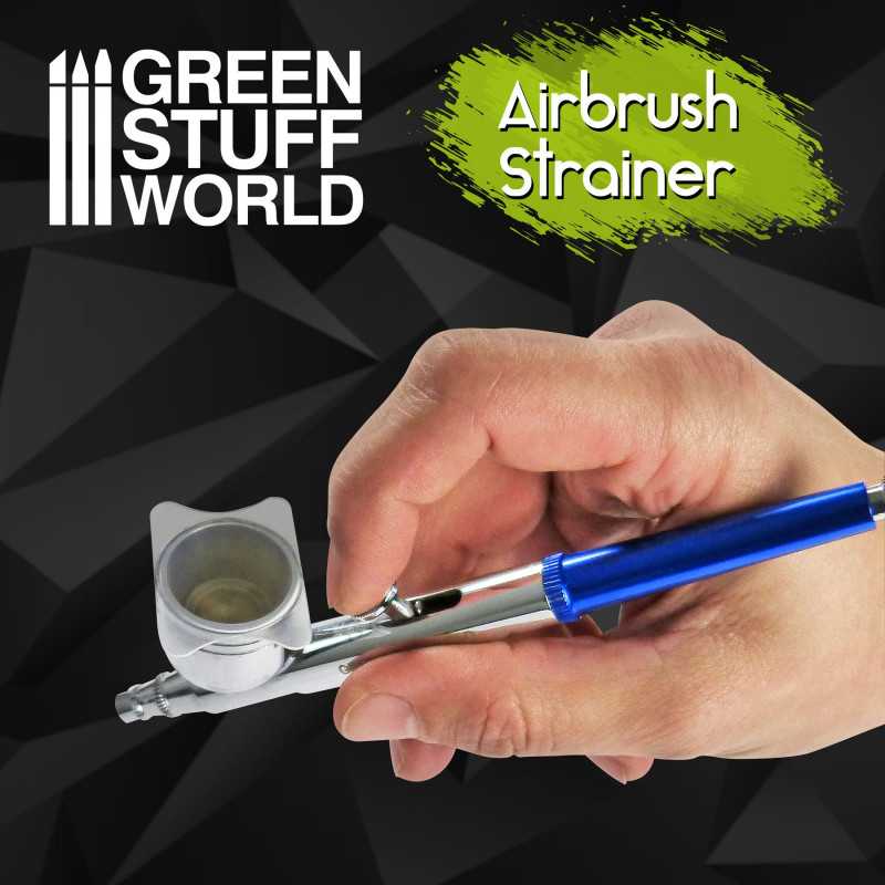 Green Stuff World Airbrush Cup Strainers (2pcs) - Hobbytech Toys